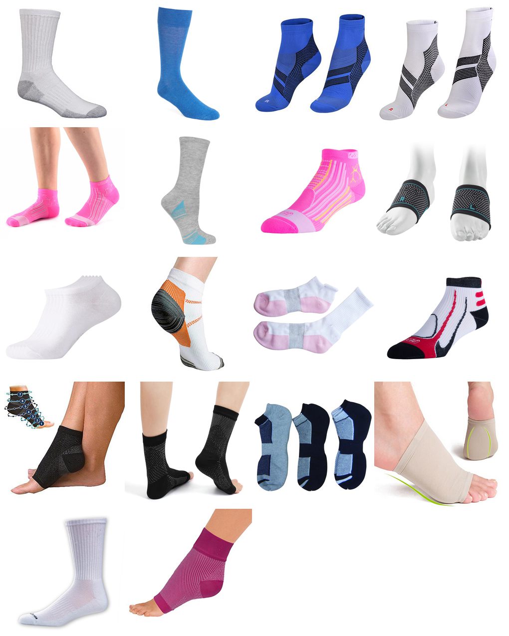 arch support socks